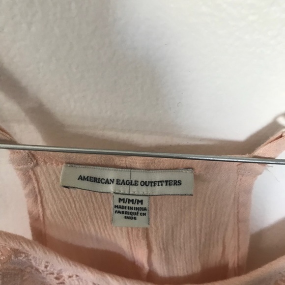 CUTE American Eagle Pink Crochet Tank Top Medium - Picture 4 of 6